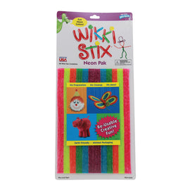 Wikki Stix Original Wikki Stix, 8in, Assorted Neon Colors, Pack Of 48