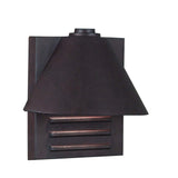 Kenroy Home Fairbanks 1-Light Small Wall Lantern, 10inW, Dark Copper