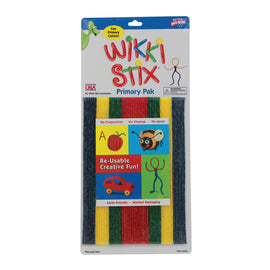 Wikki Stix Original Wikki Stix, 8in, Assorted Primary Colors, Pack Of 48