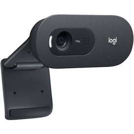 Logitech C505e Webcam - 30 fps - USB - 1280 x 720 Video - Fixed Focus - 60 deg. Angle - Widescreen - Microphone - Notebook, Monitor