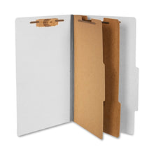 Load image into Gallery viewer, ACCO Durable Pressboard Classification Folders, Legal Size, 3in Expansion, 2 Partitions, 60% Recycled, Mist Gray, Box Of 10