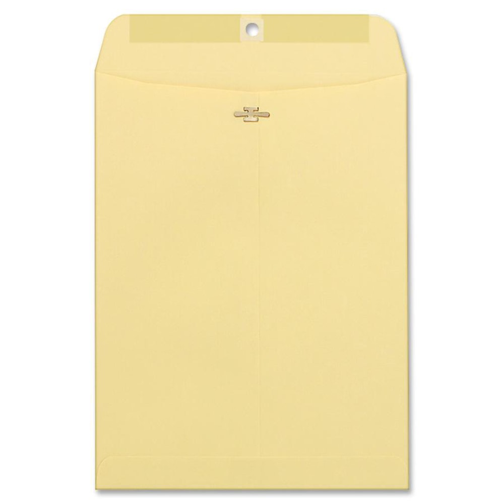 Quality Park Envelopes, 9in x 12in,Clasp Closure, Manila/Gray, Box Of 100