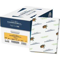 Hammermill Fore Super-Premium Color Copy Paper, 1 Ream, Gold, Letter (8.5in x 11in), 500 Sheets Per Ream, 20 Lb, 30% Recycled
