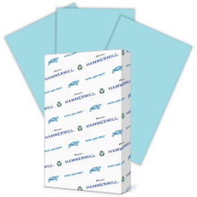 Load image into Gallery viewer, Hammermill Fore Super-Premium Color Copy Paper, 1 Ream, Blue, Legal (8.5in x 14in), 500 Sheets Per Ream, 20 Lb, 30% Recycled