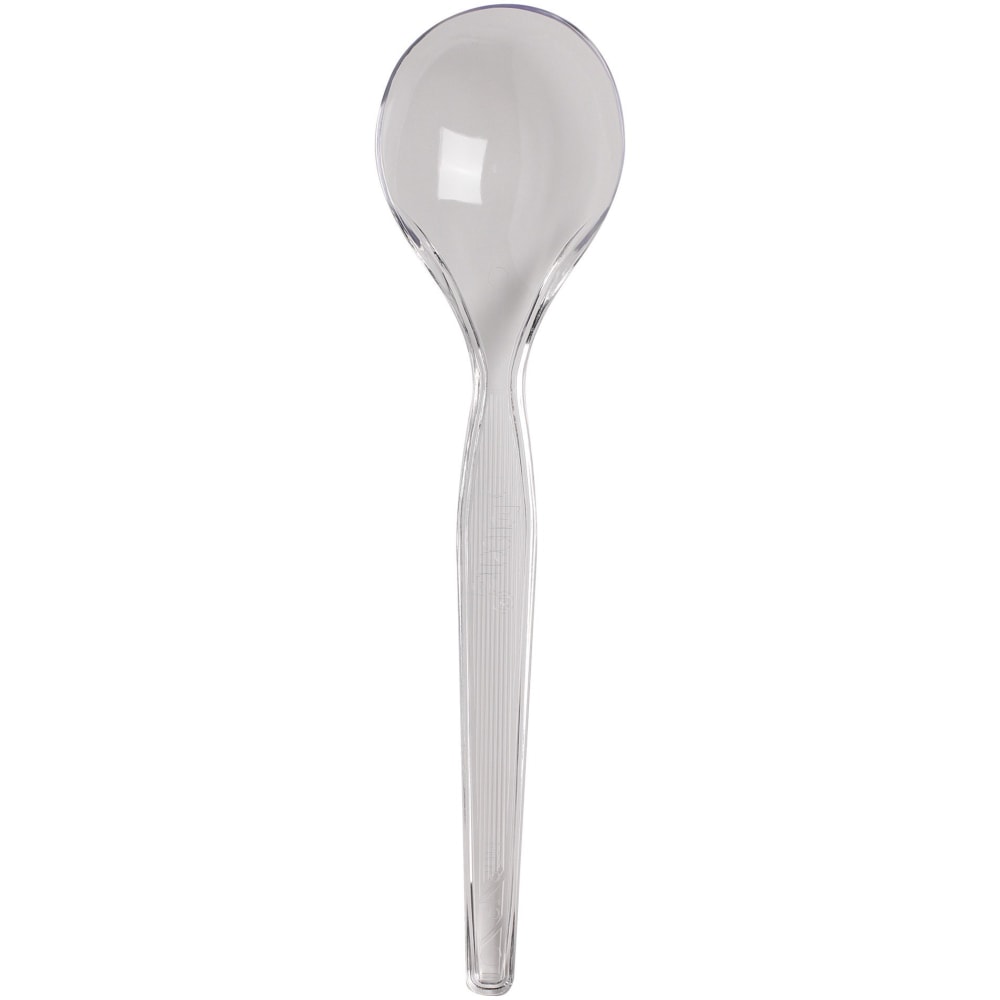 Dixie Heavyweight Plastic Cutlery - 1000/Carton - Soup Spoon - 1 x Soup Spoon - Breakroom - Disposable - Clear