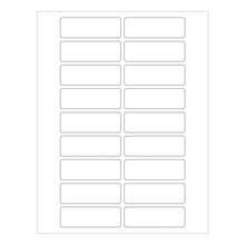 Load image into Gallery viewer, Office Depot Brand Weather-Resistant Laser Labels, LL246WR, Rectangle, 3in x 1in, White, Pack Of 1,800 Labels