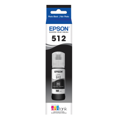Epson 512 EcoTank Photo Black Ink Bottle, T512120-S