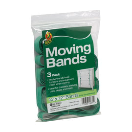 Duck Inner Circumference Moving Bands, 3/4in x 72in, Green, Set Of 3