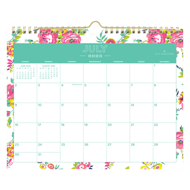 2023-2024 Day Designer Peyton Monthly Academic Wall Calendar, 11in x 8-3/4in, White, July 2023 to June 2024, 107936-A