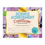 Hayes Science Achievement Certificates, 8 1/2in x 11in, Multicolor, 30 Certificates Per Pack, Bundle Of 6 Packs