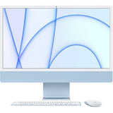 Apple iMac MJV93LL/A All-in-One Computer - Apple M1 Octa-core (8 Core) - 8 GB RAM - 256 GB SSD - 24in 4.5K 4480 x 2520 - Desktop - Blue - Apple M1 Chip - macOS Big Sur - English (US) Keyboard - IEEE 802.11 a/b/g/n/ac/ax - 143 W