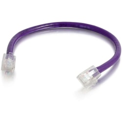 C2G 30 ft Cat6 Non Booted UTP Unshielded Network Patch Cable - Purple - 30 ft Category 6 Network Cable for Network Device - First End: 1 x RJ-45 Network - Male - Second End: 1 x RJ-45 Network - Male - Patch Cable - Purple - 1 Each
