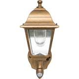 Maxsa Battery-Powered Motion-Activated LED Outdoor Wall Sconce in Golden Copper - LED Bulb - Copper - Motion-activated - 85 lm Lumens - Wall Mountable