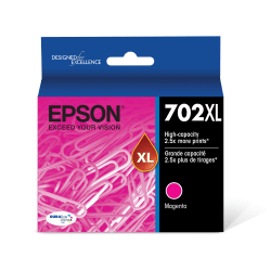 Epson 702XL DuraBrite Magenta Ultra-High-Yield Ink Cartridge, T702XL320-S