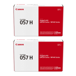 Canon 57 Black High Yield Toner Cartridges, Pack Of 2, 3010C001