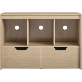 Ameriwood Home Nathan Kids Storage Cube With Drawers, 24-1/4inH x 35-5/8inW x 15-11/16inD, Beige