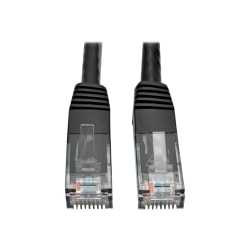 Tripp Lite Cat6 Cat5e Gigabit Molded Patch Cable RJ45 M/M 550MHz Black 35ft - 128 MB/s - 35 ft - Black