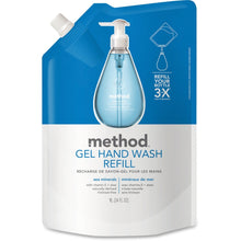 Load image into Gallery viewer, Method Gel Hand Soap Refill - Sea Mineral ScentFor - 34 fl oz (1005.5 mL) - Hand - Light Blue - Triclosan-free, Paraben-free, Phthalate-free - 6 / Carton
