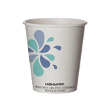 Highmark Hot Coffee Cups, 10 Oz, White, Pack Of 50