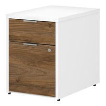 Load image into Gallery viewer, Bush Business Furniture Jamestown 23-2/3inD Vertical 2-Drawer File Cabinet, Fresh Walnut/White, Delivery