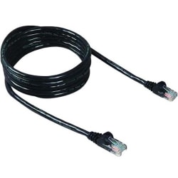 Belkin CAT6 Ethernet Patch Cable, RJ45, M/M - 20 ft Category 6 Network Cable for Network Device - First End: 1 x RJ-45 Network - Male - Second End: 1 x RJ-45 Network - Male - Patch Cable - Gold Plated Connector - Gold Plated Contact - Black