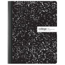 Load image into Gallery viewer, Office Depot Brand Composition Books, 7-1/2in x 9-3/4in, College Ruled, 100 Sheets, Black/White, Case Of 24 Notebooks