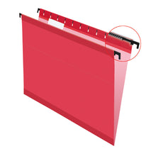 Load image into Gallery viewer, Pendaflex SureHook Reinforced Hanging Folders, 1/5-Cut, Letter Size, Red, Box Of 20