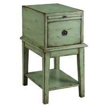 Load image into Gallery viewer, Coast to Coast 1-Drawer Wood Chest Table, Green