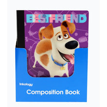 Load image into Gallery viewer, Inkology Composition Books, The Secret Life Of Pets, 7-1/2in x 9-3/4in, College Ruled, 200 Pages (100 Sheets), Assorted Designs, Pack Of 12 Books