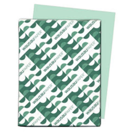 Exact Vellum Bristol Cover Stock, 8 1/2in x 11in, 67 Lb, Green, Pack Of 250 Sheets