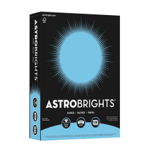 Load image into Gallery viewer, Astrobrights Color Multi-Use Printer &amp; Copy Paper, 1 Ream, Lunar Blue, Letter (8.5in x 11in), 500 Sheets Per Ream, 24 Lb, 94 Brightness