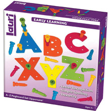 Load image into Gallery viewer, Playmonster Lauri Tall-Stackers Pegs 156-Piece Uppercase A To Z Pegboard Set