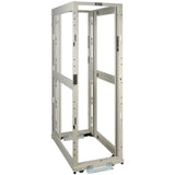 Tripp Lite 42U 4-Post Open Frame Rack White Square Hole Heavy Duty Caster - Rack open frame - 4-post - white - 42U