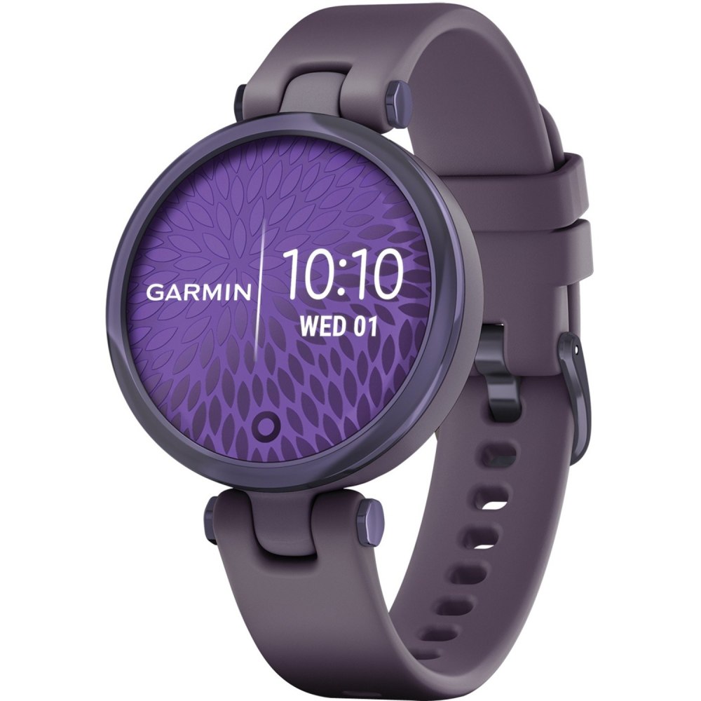 Line Garmin Lily Smart Watch - Women - Heart Rate Monitor, Pulse Oximeter Sensor, Accelerometer, Ambient Light Sensor  - TFT LCD - Touchscreen - Bluetooth - 120 Hour - 1.34in - Midnight Orchid, Deep Orchid Case