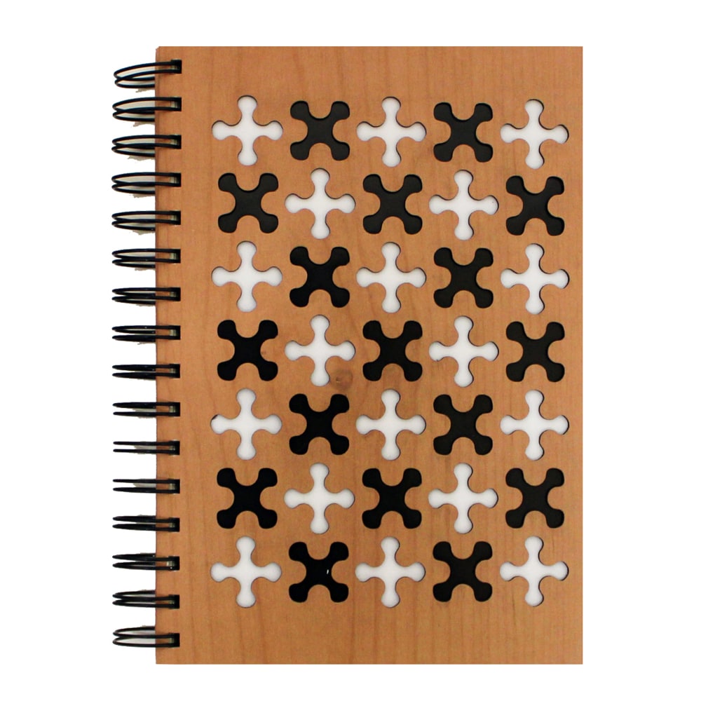 Inkology Laser Cut Journals, 5-7/8in x 8-1/4in, College Ruled, 192 Pages (96 Sheets), Multicolor, Pack Of 6 Journals