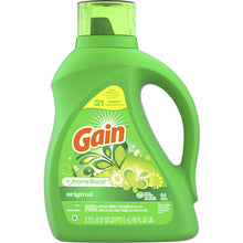 Load image into Gallery viewer, Gain Detergent With Aroma Boost - Liquid - 92 fl oz (2.9 quart) - Original Scent - 1 Bottle - Green