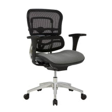 Load image into Gallery viewer, WorkPro 12000 Series Ergonomic Mesh/Premium Fabric Mid-Back Chair, Black/Gray, BIFMA Compliant