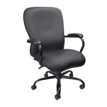 Load image into Gallery viewer, Boss Office Products Heavy Duty Big And Tall Executive Chair, CaressoftPlus Vinyl, Black