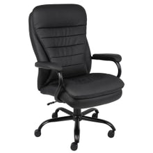 Load image into Gallery viewer, Boss Office Products Heavy Duty Big And Tall Double Plush Executive Chair, CaressoftPlus Vinyl, Black