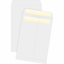 Load image into Gallery viewer, Business Source Press/Seal Catalog Envelopes - Catalog - 6in Width x 9in Length - 28 lb - Self-sealing - 100 / Box - White