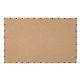 Linon Burke Burlap Nailhead Home Office Corkboard, 34in x 55in, Brown/Antique Bronze