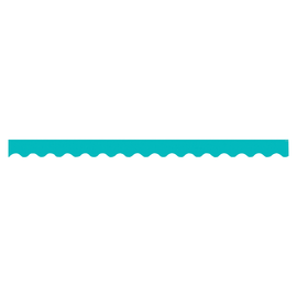Creative Teaching Press Wavy Border - (Scalloped Border) Shape - Wavy - 2.25in Width x 420in Length - Turquoise - 1 Each
