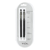 TUL Mechanical Pencils, 0.7mm, Black Barrel, Pack Of 2 Pencils