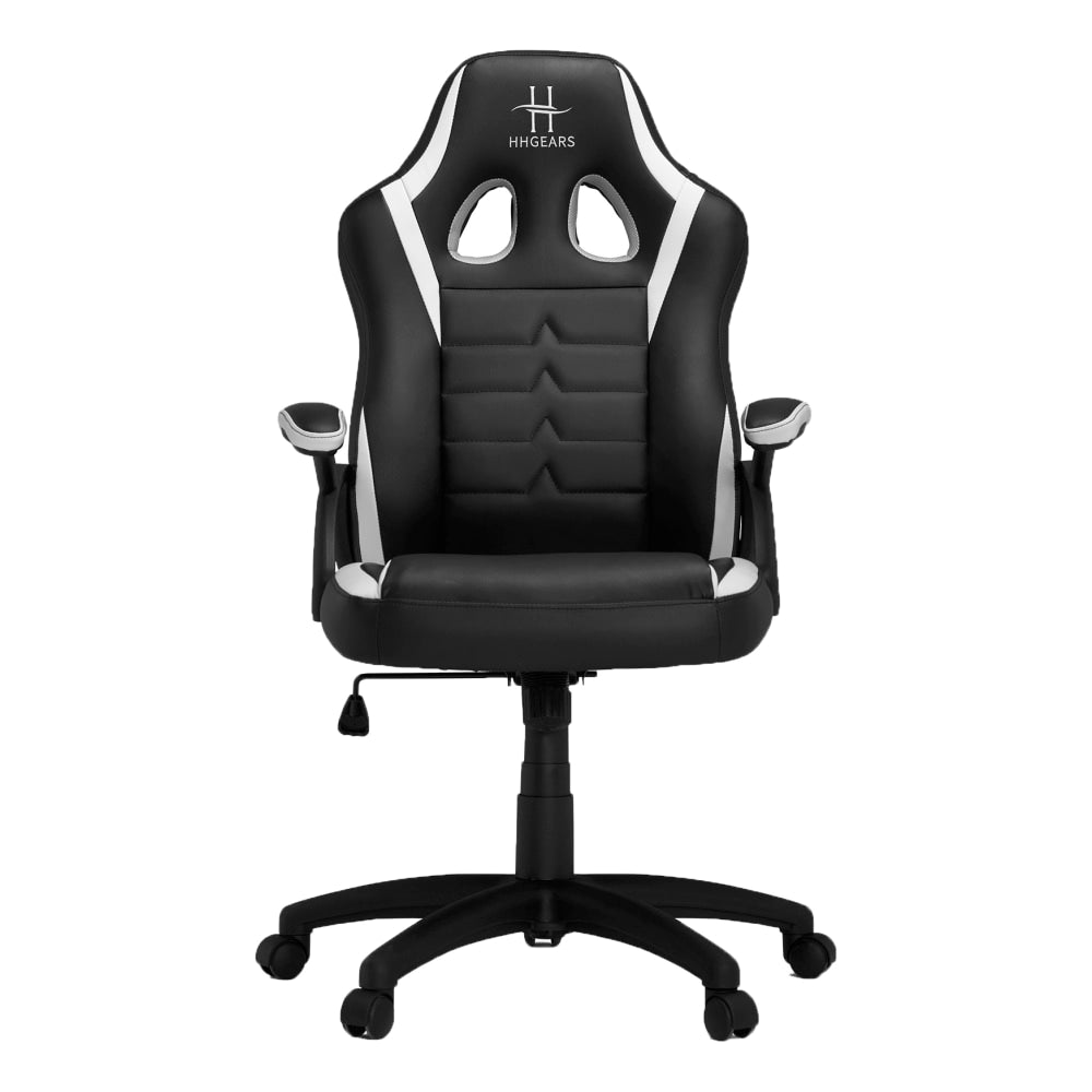 HHGears SM-115 Gaming Racing Chair, White/Black