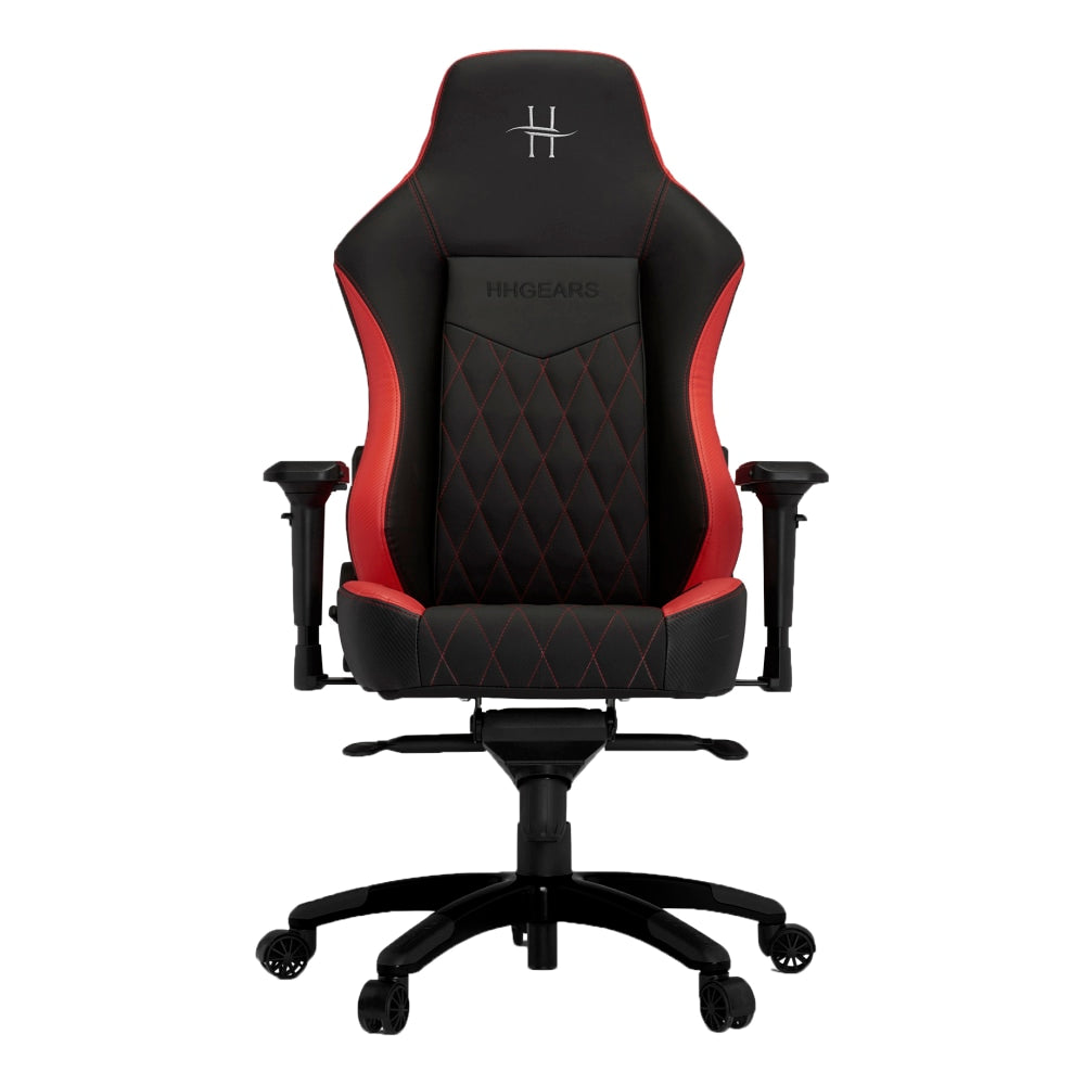 HHGears XL 800 PC Gaming Racing Chair With Headrest, Red/Black