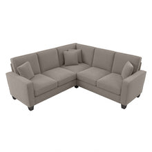 Load image into Gallery viewer, Bush Furniture Stockton 87inW L-Shaped Sectional Couch, Beige Herringbone, Standard Delivery