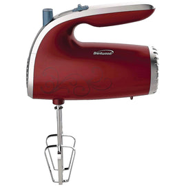Brentwood Kitchen Essential Hand Mixer 5 Speed-Red HM-48R - 150 W - Red