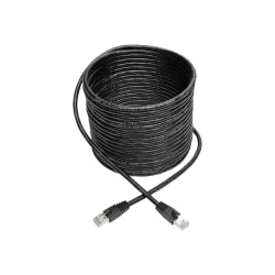 Tripp Lite Cat6a Snagless Shielded STP Patch Cable 10G, PoE Black M/M 35ft - First End: 1 x RJ-45 Male Network - Second End: 1 x RJ-45 Male Network - 1.25 GB/s - Patch Cable - Shielding - Black