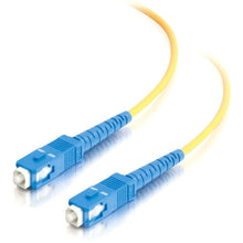 Load image into Gallery viewer, C2G 4m SC-SC 9/125 Simplex Single Mode OS2 Fiber Cable - Plenum CMP-Rated - Yellow - 13ft - Patch cable - SC single-mode (M) to SC single-mode (M) - 4 m - fiber optic - simplex - 9 / 125 micron - OS2 - plenum - yellow