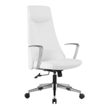 Load image into Gallery viewer, Office Star Dillion Ergonomic Antimicrobial Fabric High-Back Office Chair, Snow